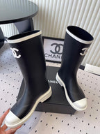 Viral Rubber Boots Black/White