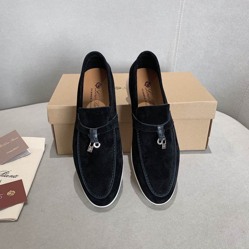 Black Suede Penny Loafers