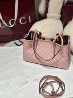 Emblem Small Tote Bag Light Pink