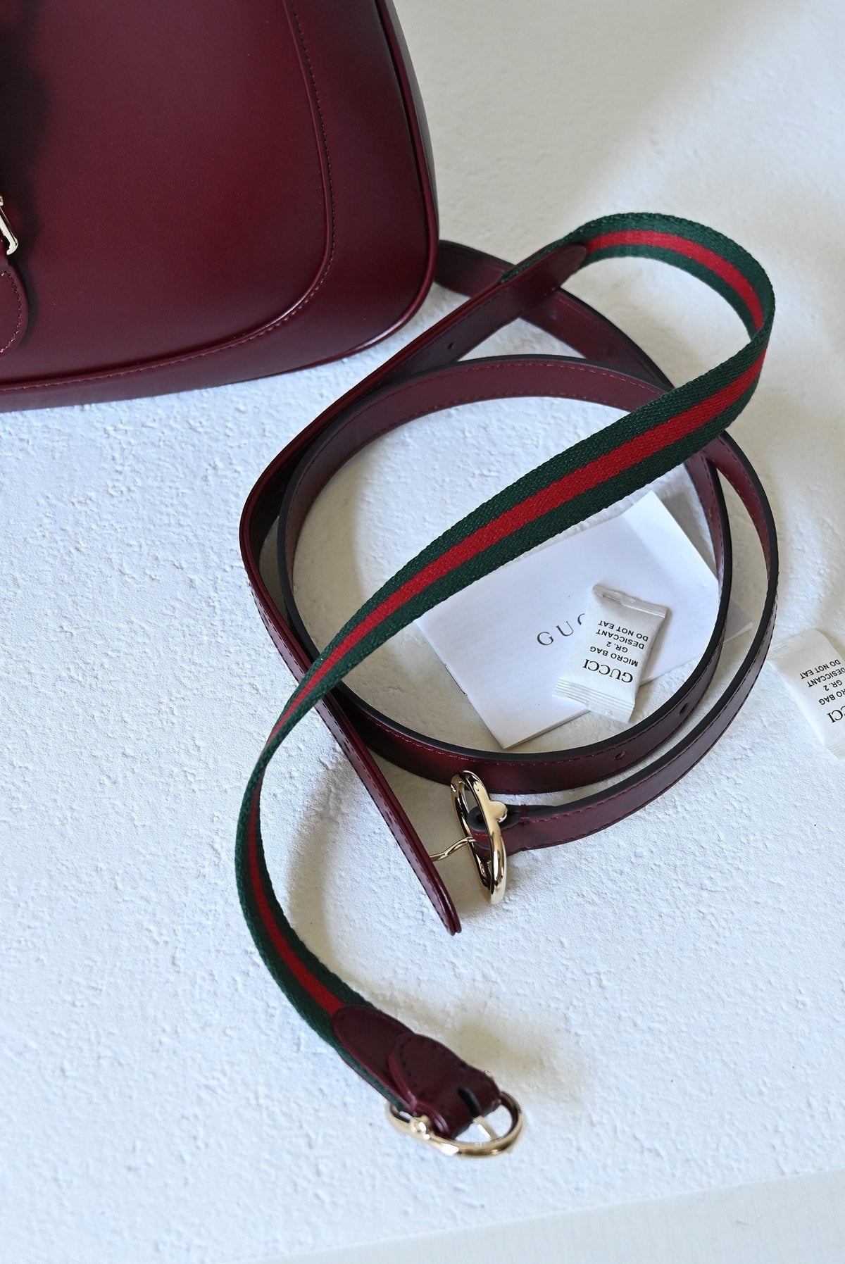 Jackie New Version Shoulder Bag Red Leather